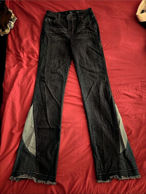 BBJ Love My Fit Sunset Fit Flare Jeans in DARK BLUE Waist 5/27